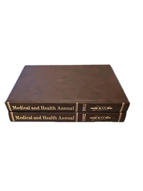Lot Of 2 Vintage Encylopedia Britannica Medical and Health Annual, 1982 & 1983